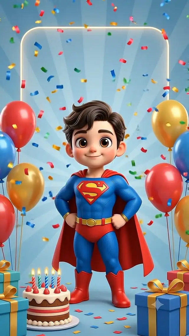 Superhero Invite — kids birthday invitation film